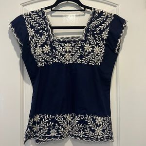 Mexican embroidered blouse